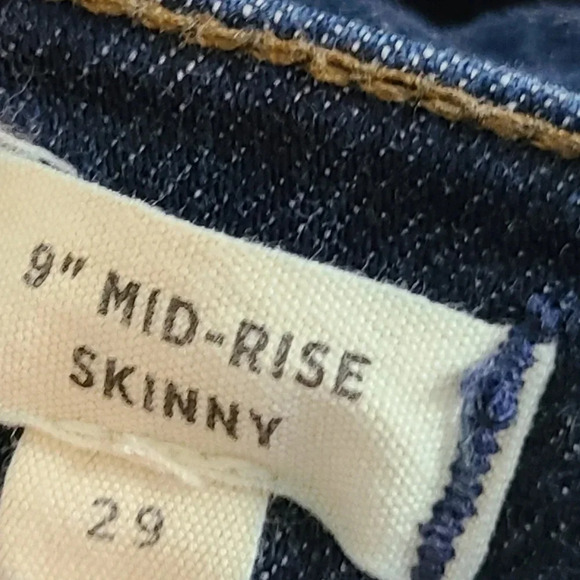 Madewell 9" Mid-Rise Skinny Jeans 29 - Picture 6 of 6
